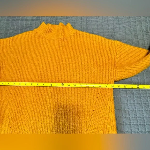 forever 21 oranger Ribbed Mock  turtleneck sweater - Picture 5 of 8